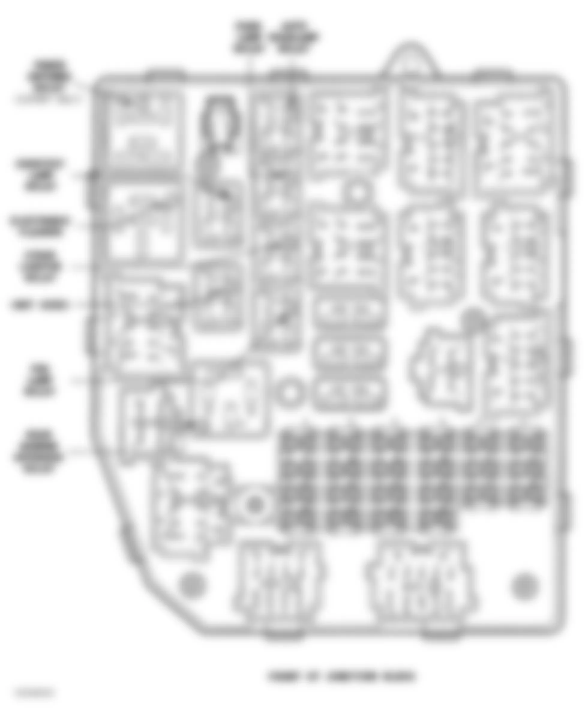Jeep Grand Cherokee Laredo 1996 - Component Locations -  Identifying Junction Block Components