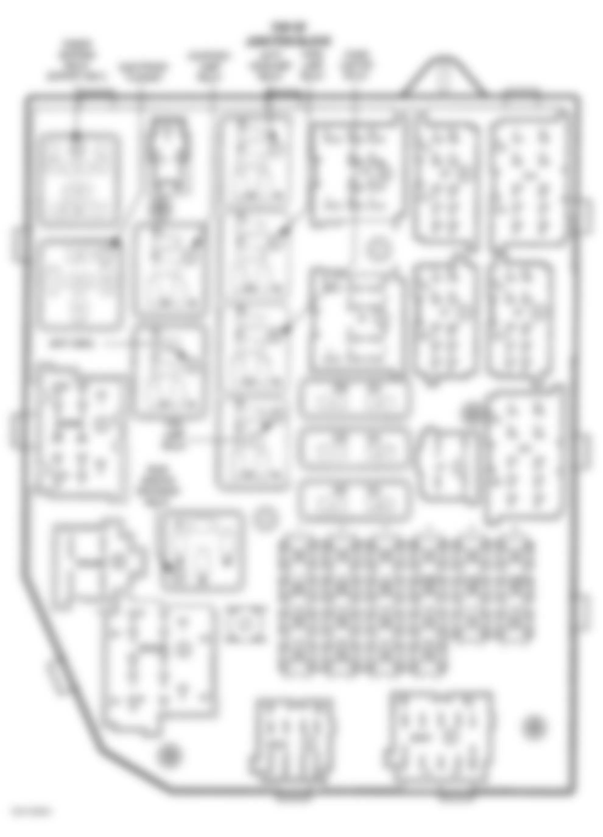 Jeep Grand Cherokee Laredo 1997 - Component Locations -  Identifying Junction Block Components