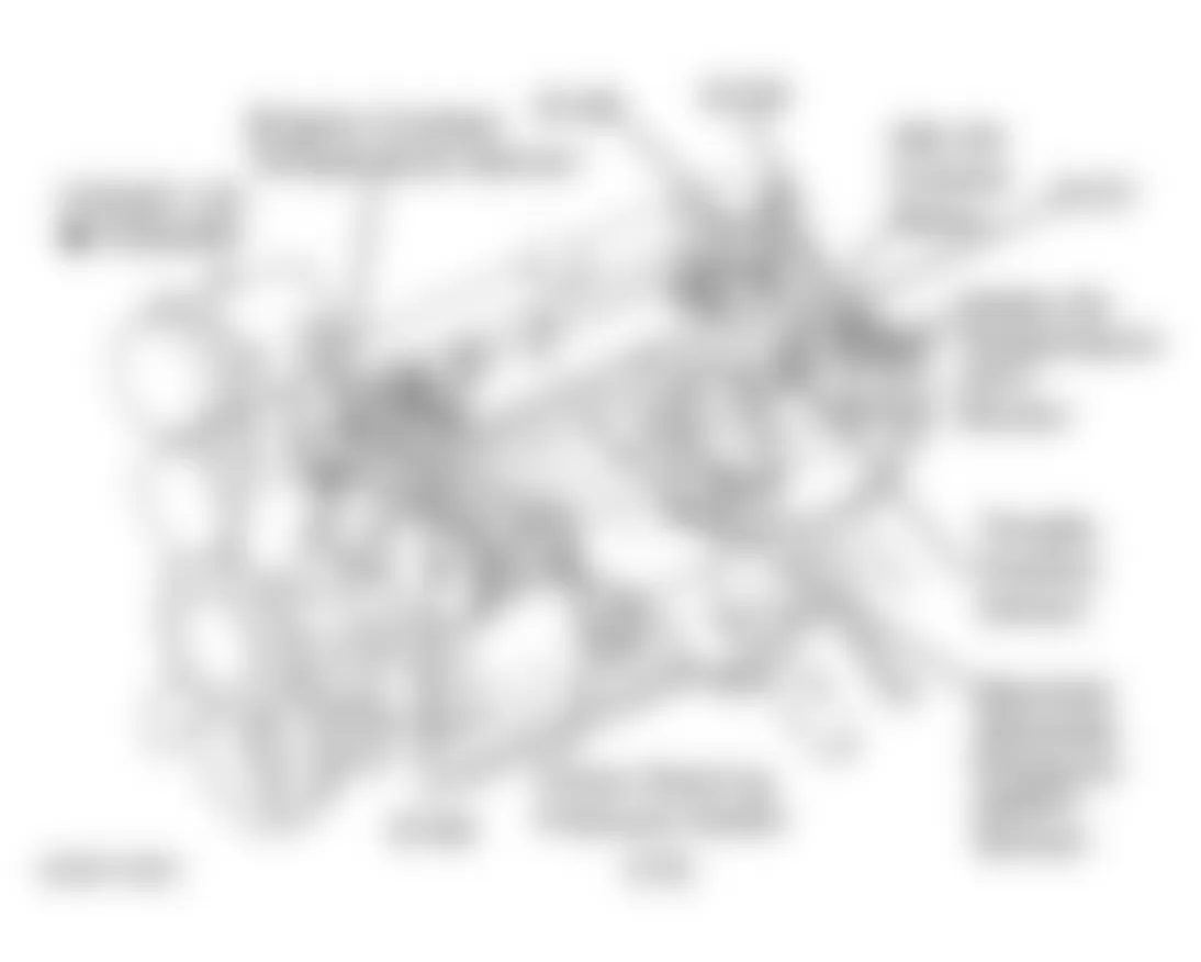 Jeep Wrangler Sahara 1997 - Component Locations -  Left Front Of Engine (2.5L)