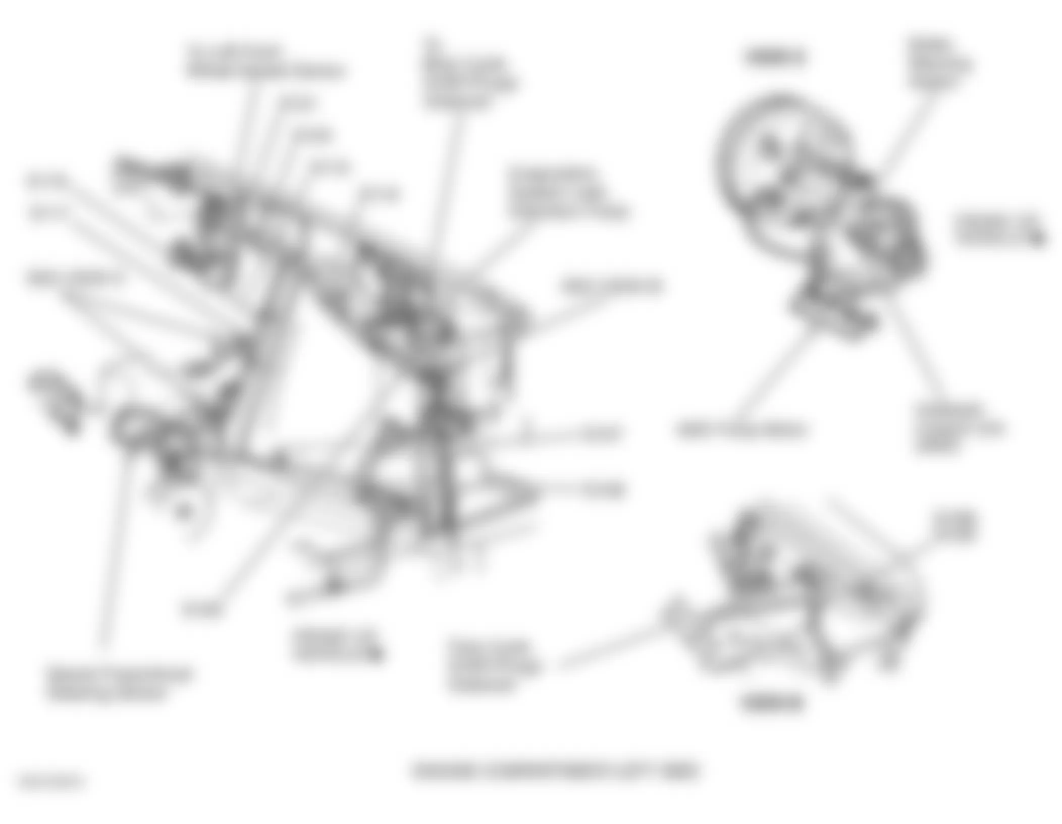 Jeep Grand Cherokee Laredo 1998 - Component Locations -  Left Side Of Engine Compartment
