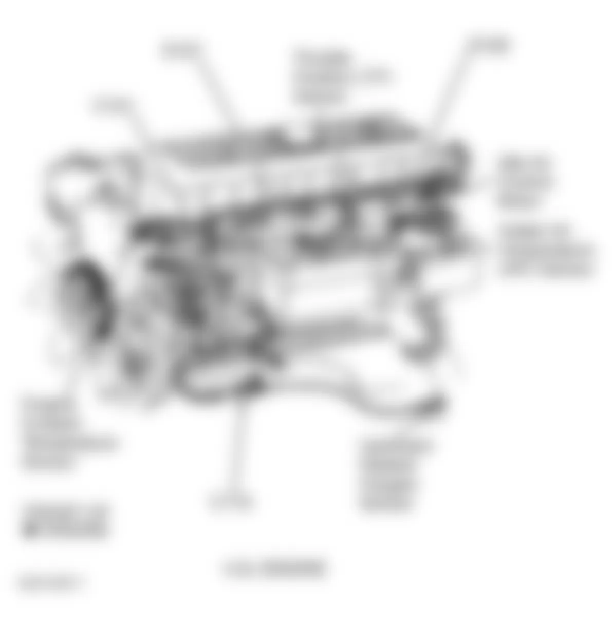 Jeep Grand Cherokee Laredo 1998 - Component Locations -  Left Side Of Engine (4.0L)