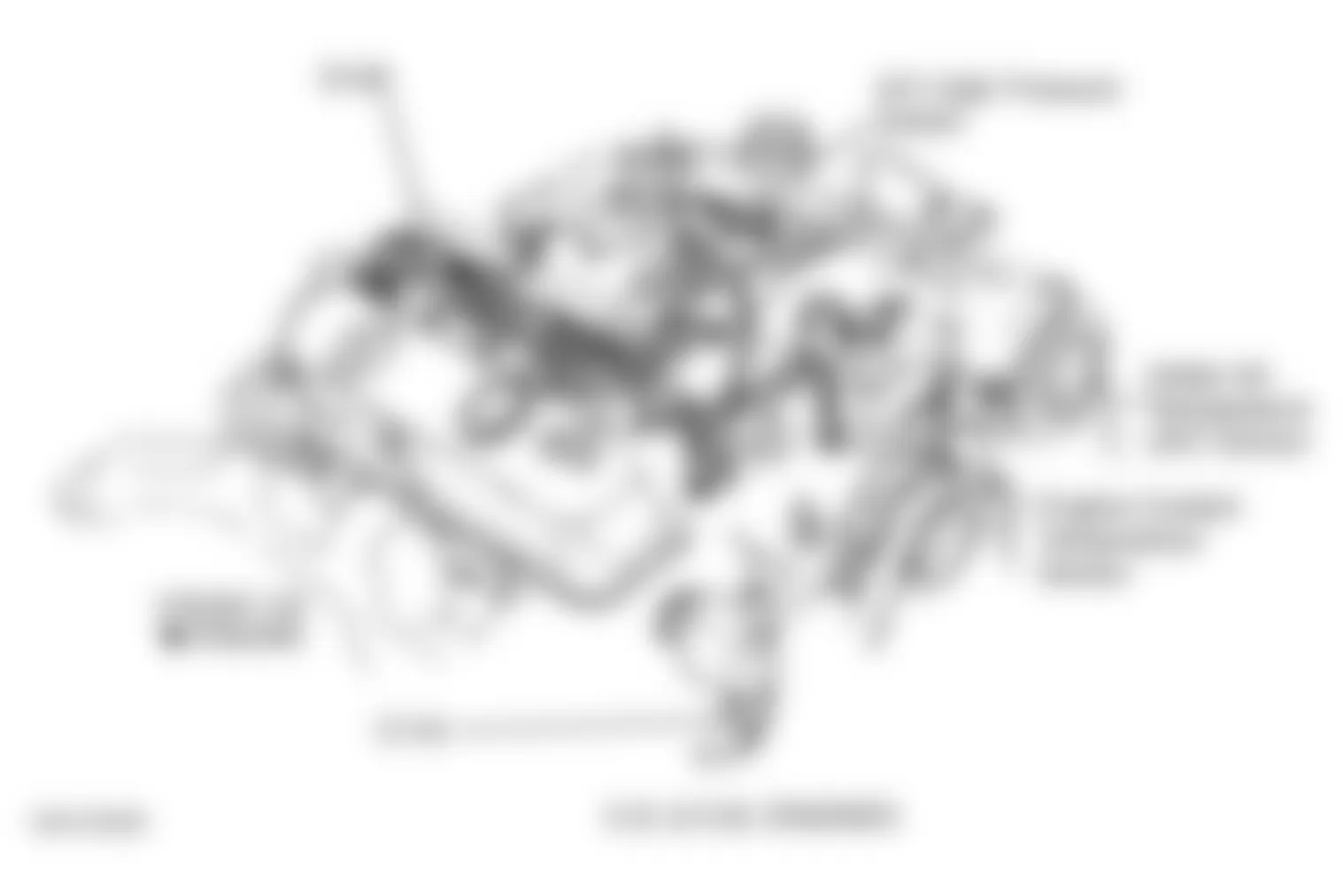 Jeep Grand Cherokee Laredo 1998 - Component Locations -  Right Side Of Engine (5.2L & 5.9L)