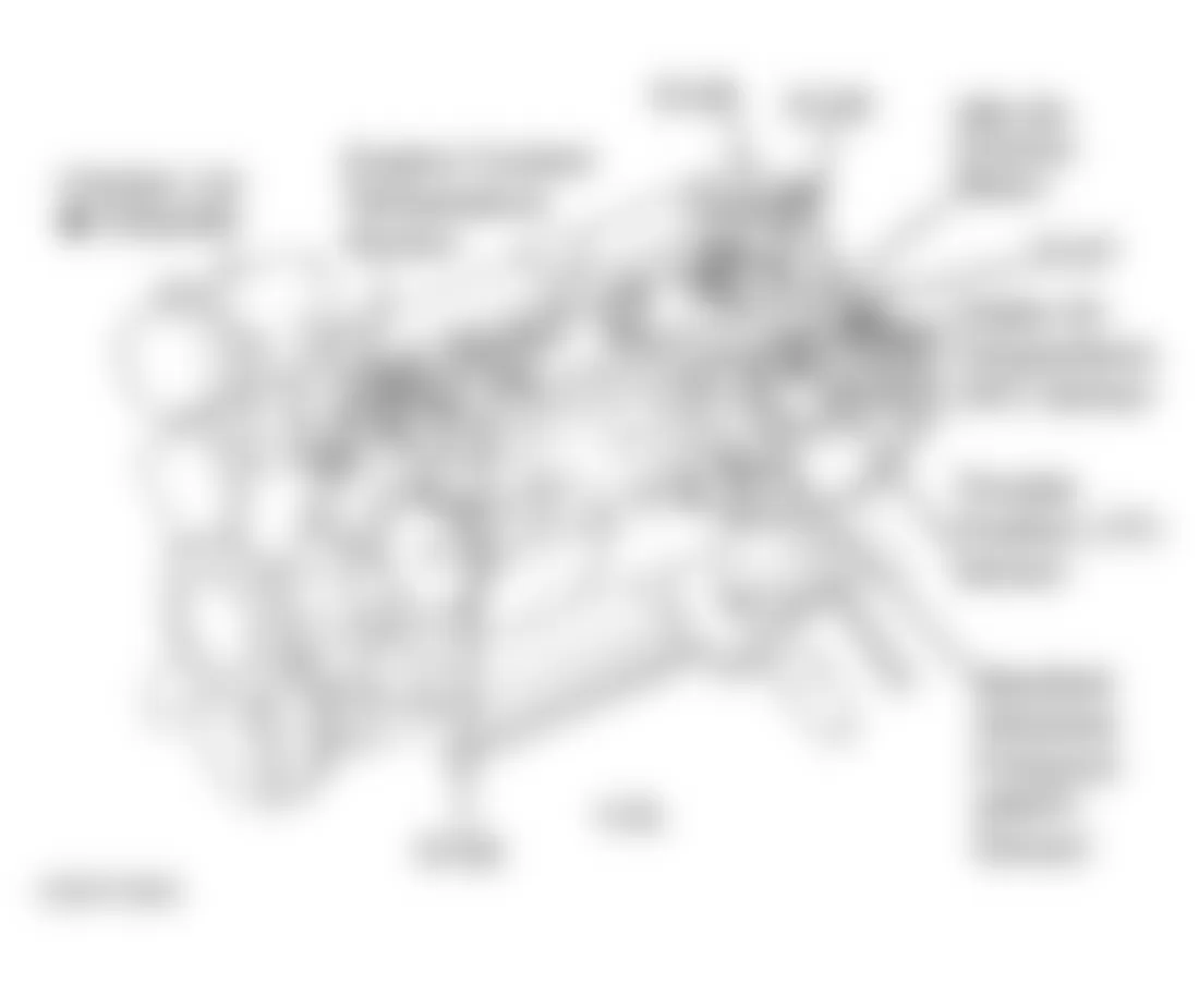 Jeep Wrangler Sahara 1998 - Component Locations -  Left Front Of Engine (4.0L)