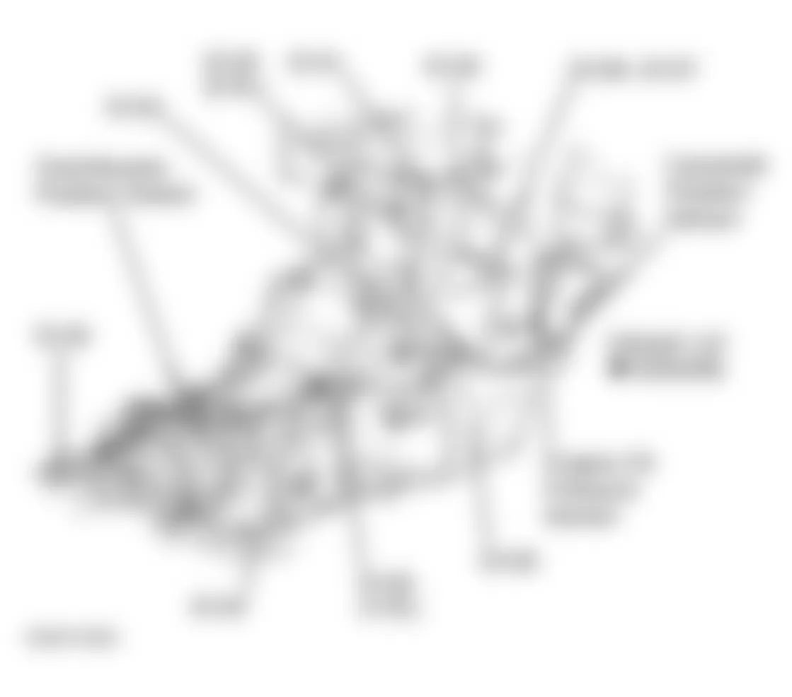 Jeep Wrangler Sahara 1998 - Component Locations -  Right Side Of Transmission