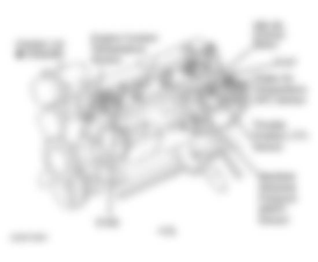 Jeep Wrangler Sahara 1999 - Component Locations -  Left Front Of Engine (4.0L)