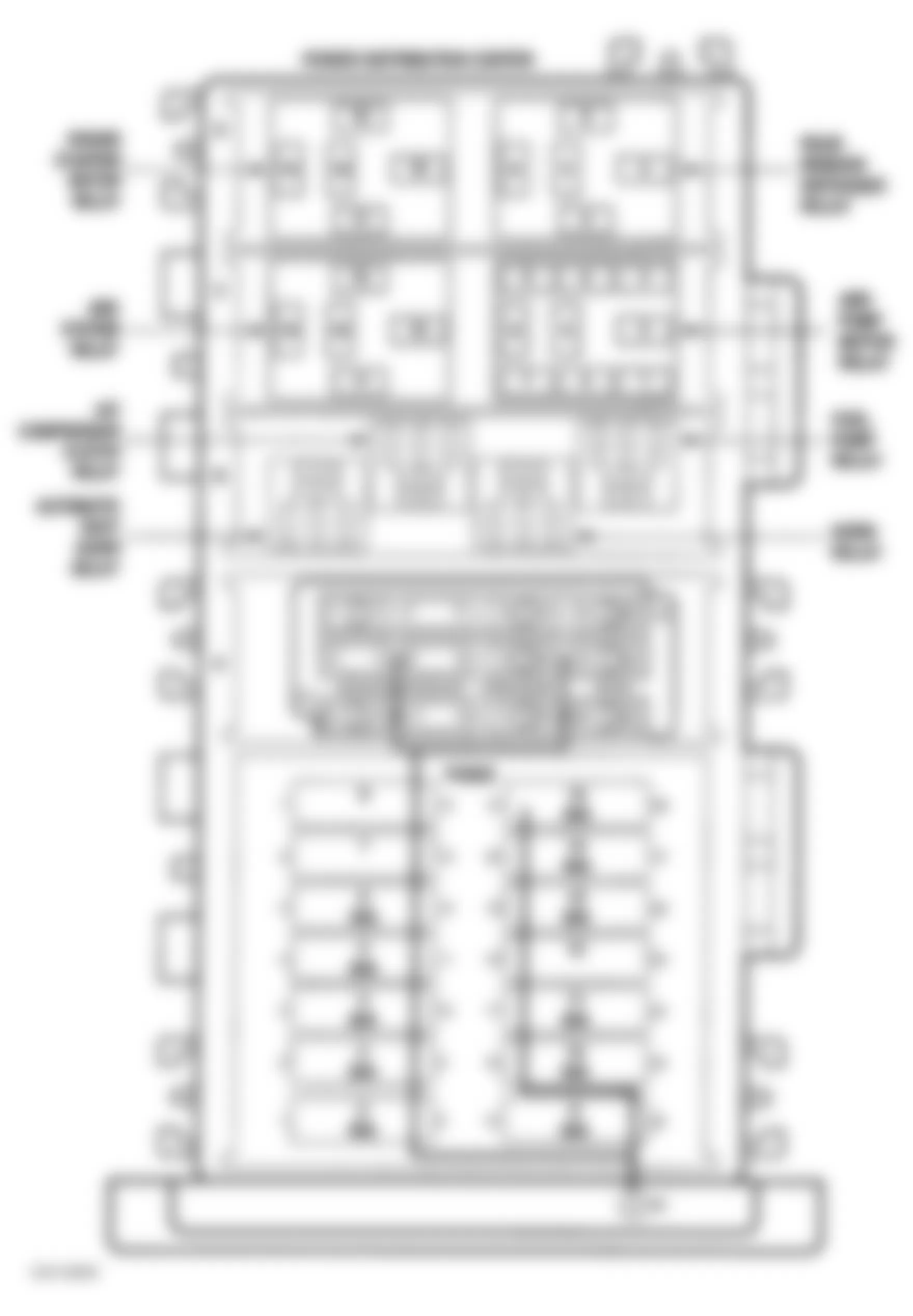 Jeep Wrangler SE 1999 - Component Locations -  Identifying Power Distribution Center Components
