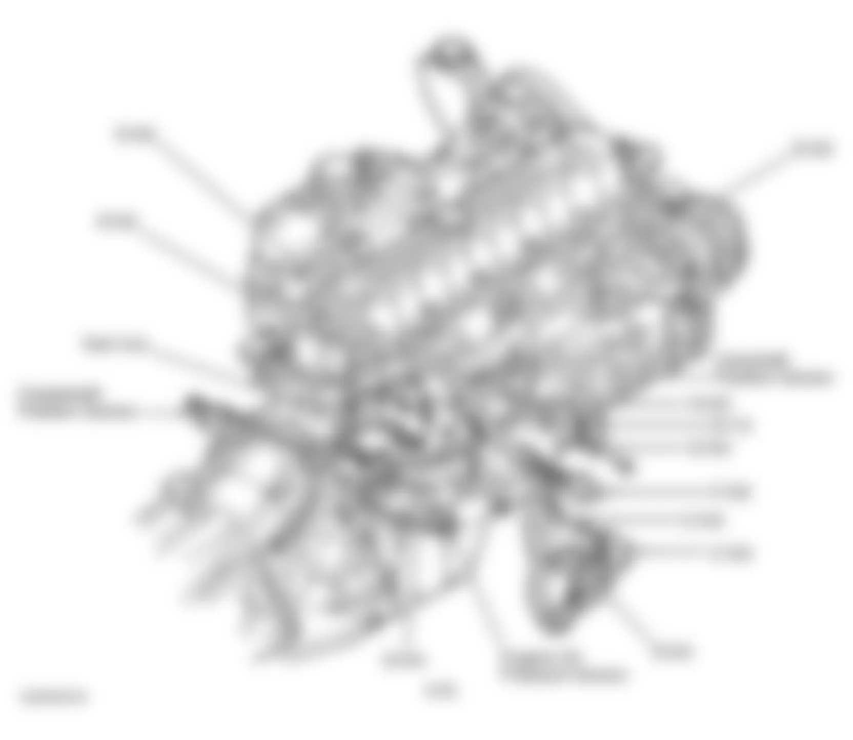 Jeep Grand Cherokee Laredo 2000 - Component Locations -  Right Side Of Engine (4.0L)
