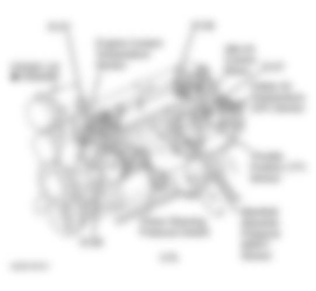 Jeep Wrangler Sahara 2000 - Component Locations -  Left Front Of Engine (2.5L)