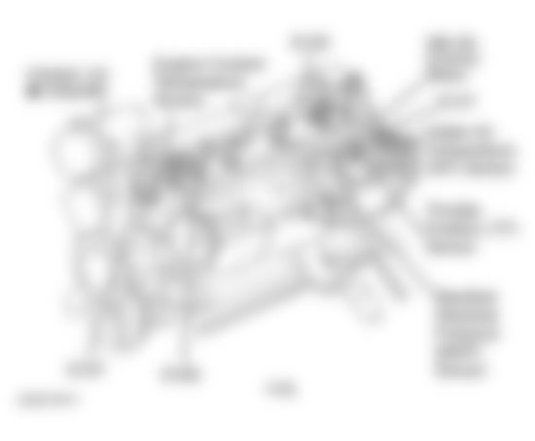 Jeep Wrangler Sahara 2000 - Component Locations -  Left Front Of Engine (4.0L)