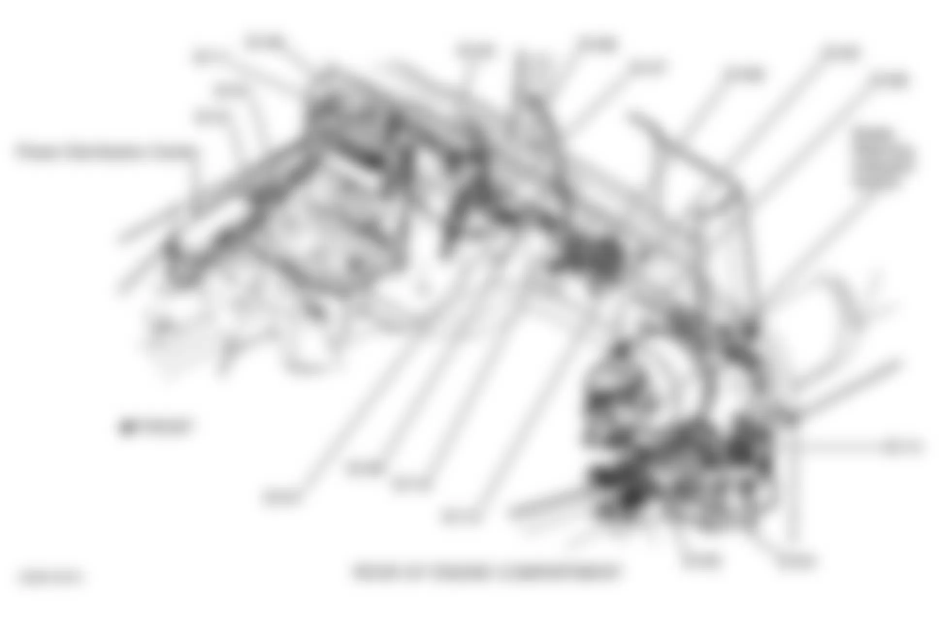 Jeep Wrangler Sahara 2000 - Component Locations -  Engine Compartment