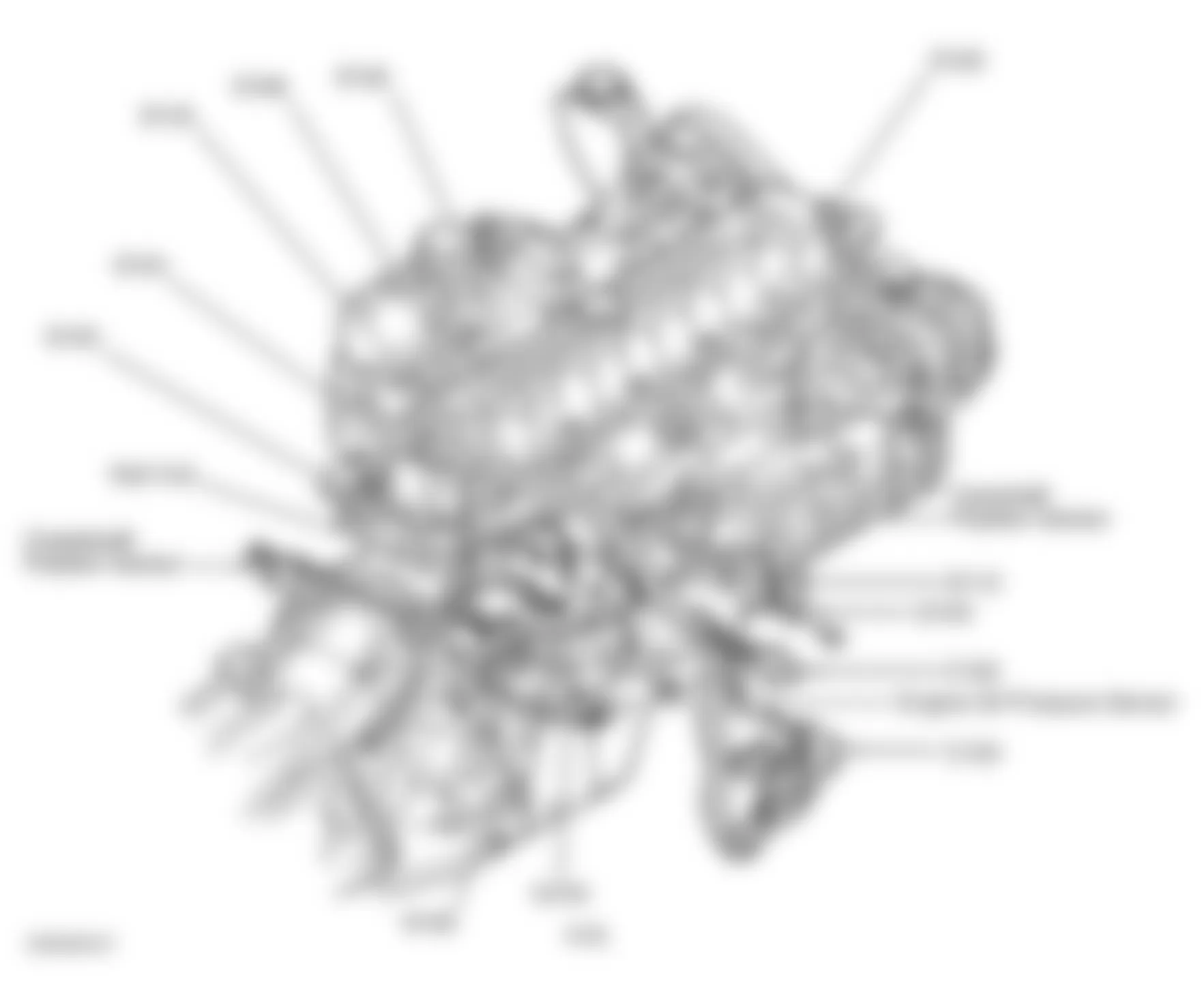 Jeep Grand Cherokee Laredo 2001 - Component Locations -  Right Side Of Engine (4.0L)