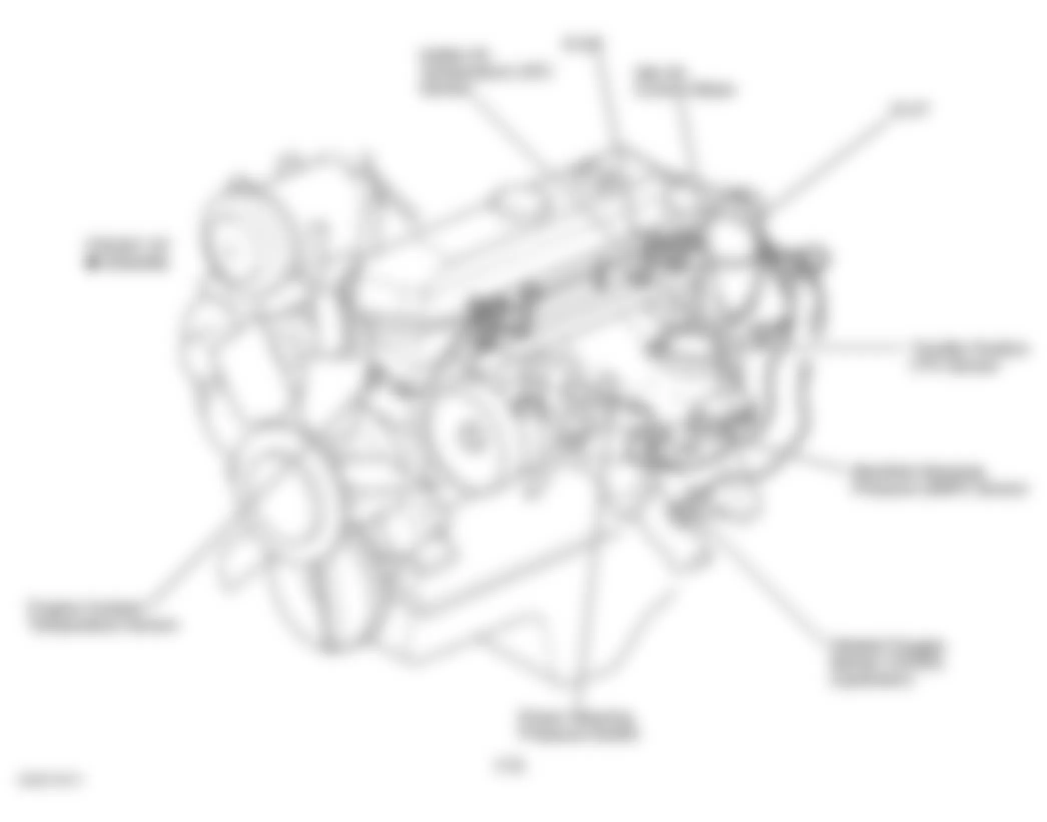 Jeep Wrangler Sahara 2001 - Component Locations -  Left Side Of Engine (2.5L)