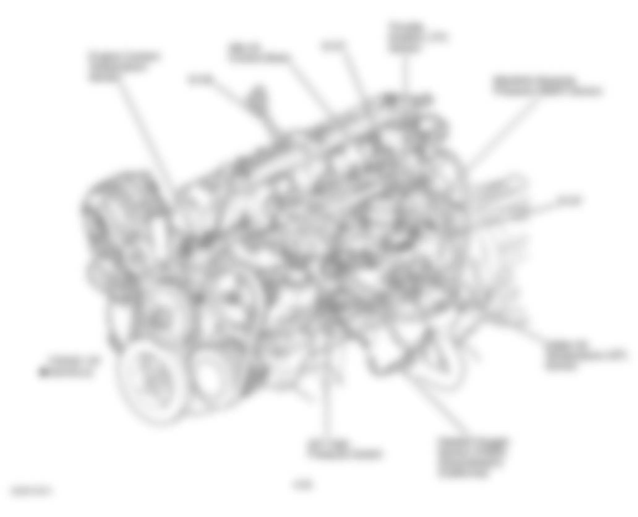 Jeep Wrangler Sport 2001 - Component Locations -  Left Side Of Engine (4.0L)