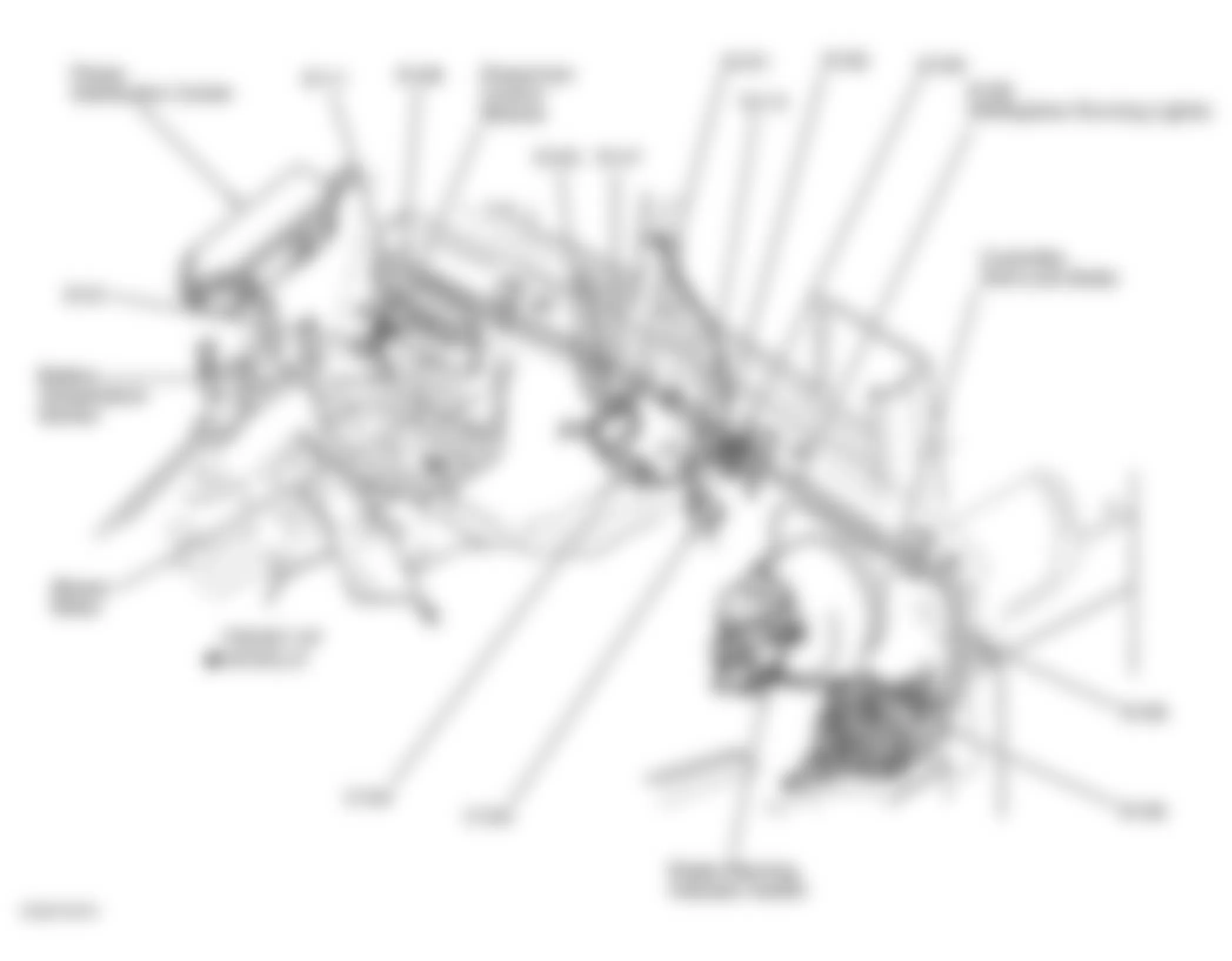 Jeep Wrangler Sport 2001 - Component Locations -  Rear Of Engine Compartment