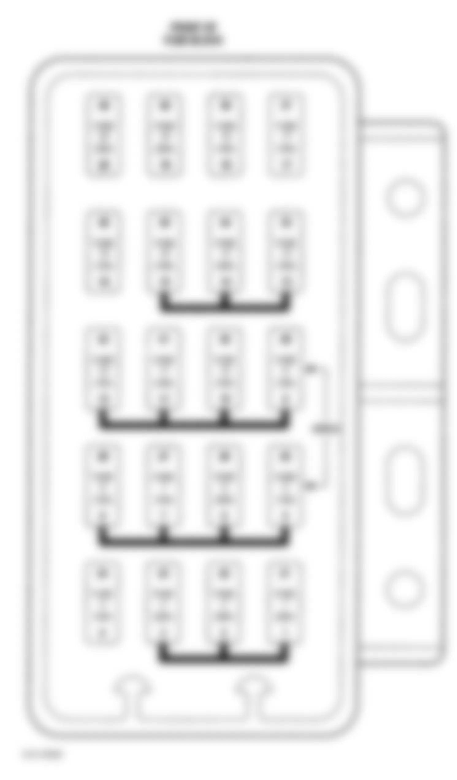 Jeep Wrangler Sport 2001 - Component Locations -  Identifying Fuse Block Components