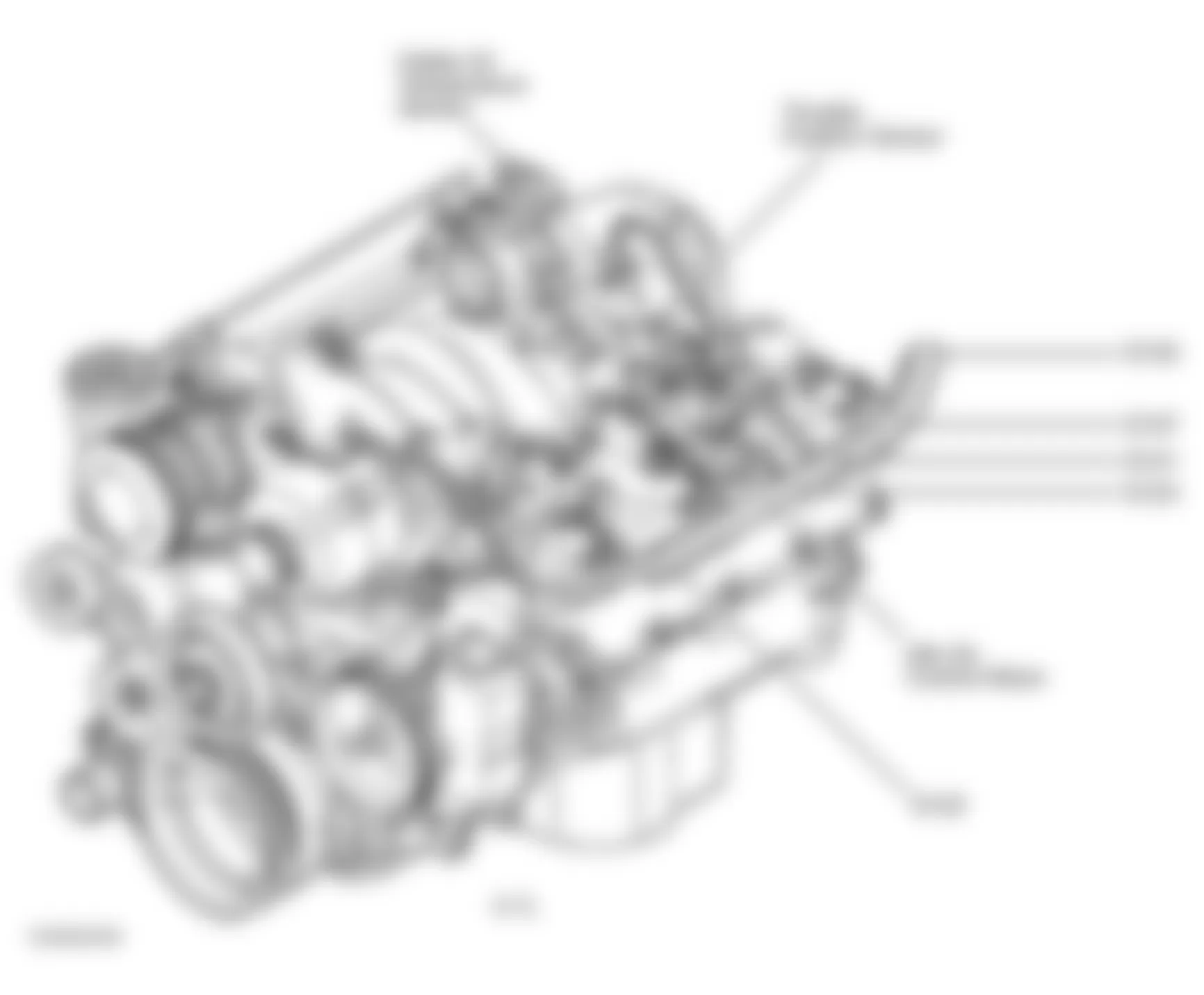 Jeep Grand Cherokee Laredo 2002 - Component Locations -  Top Left Side Of Engine (4.7L)