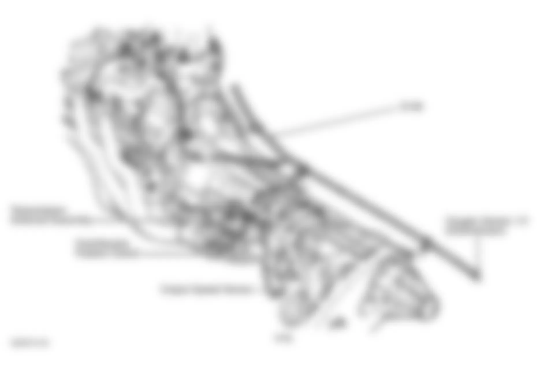 Jeep Grand Cherokee Laredo 2002 - Component Locations -  Left Side Of Transmission (4.0L)