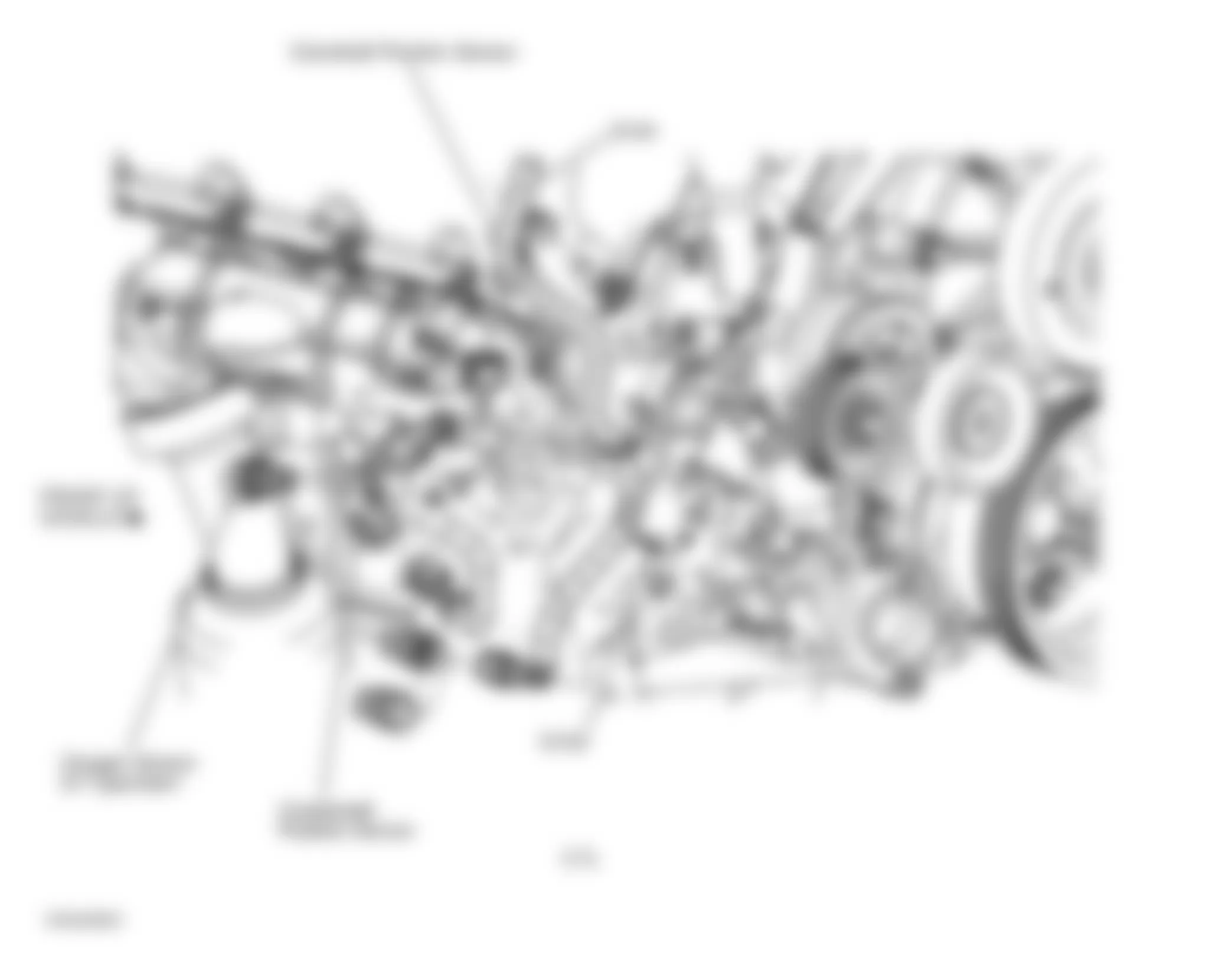 Jeep Liberty Limited 2002 - Component Locations -  Right Front Of Engine (3.7L)