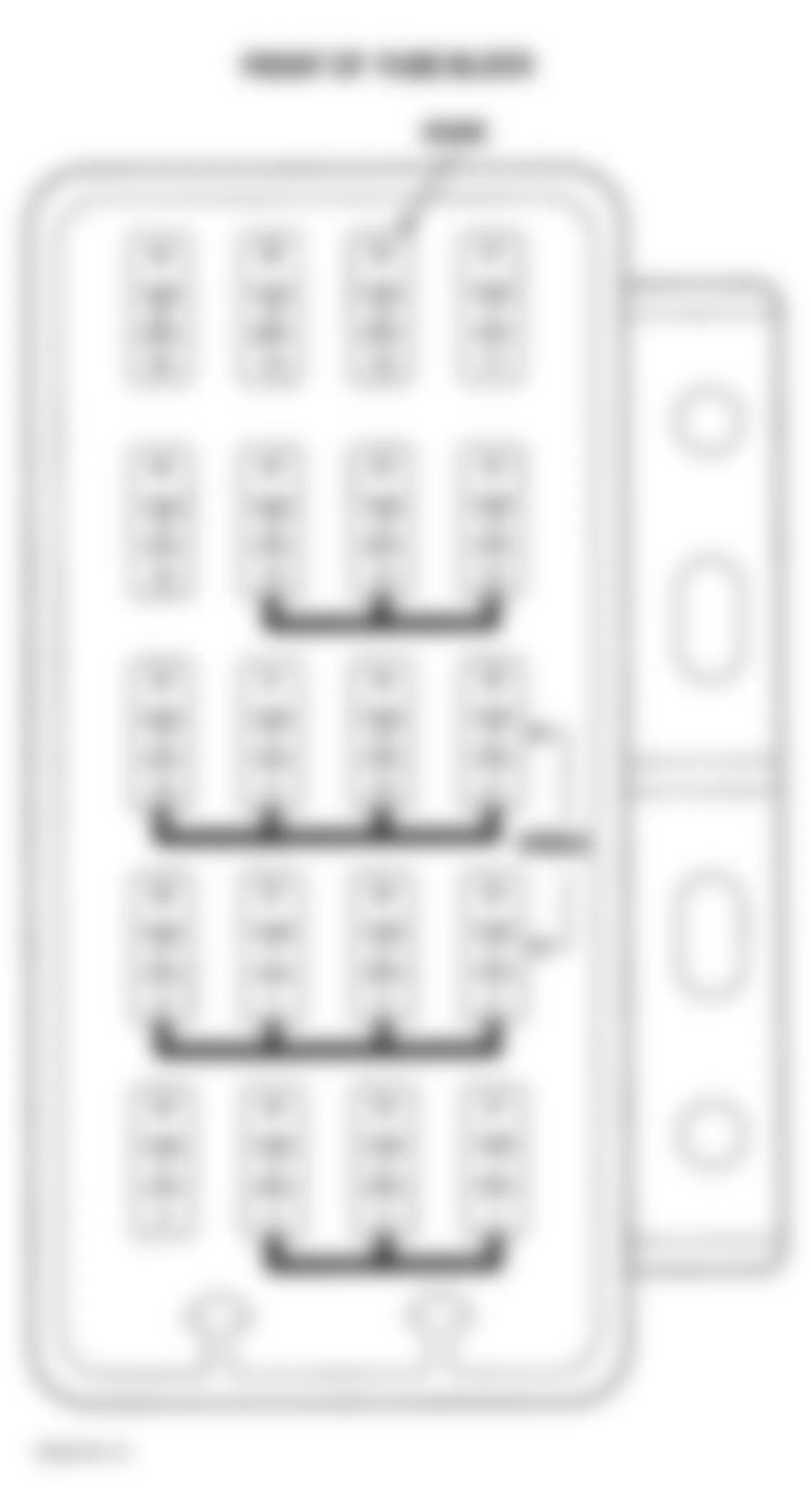 Jeep Wrangler SE 2002 - Component Locations -  Identifying Fuse Block Components