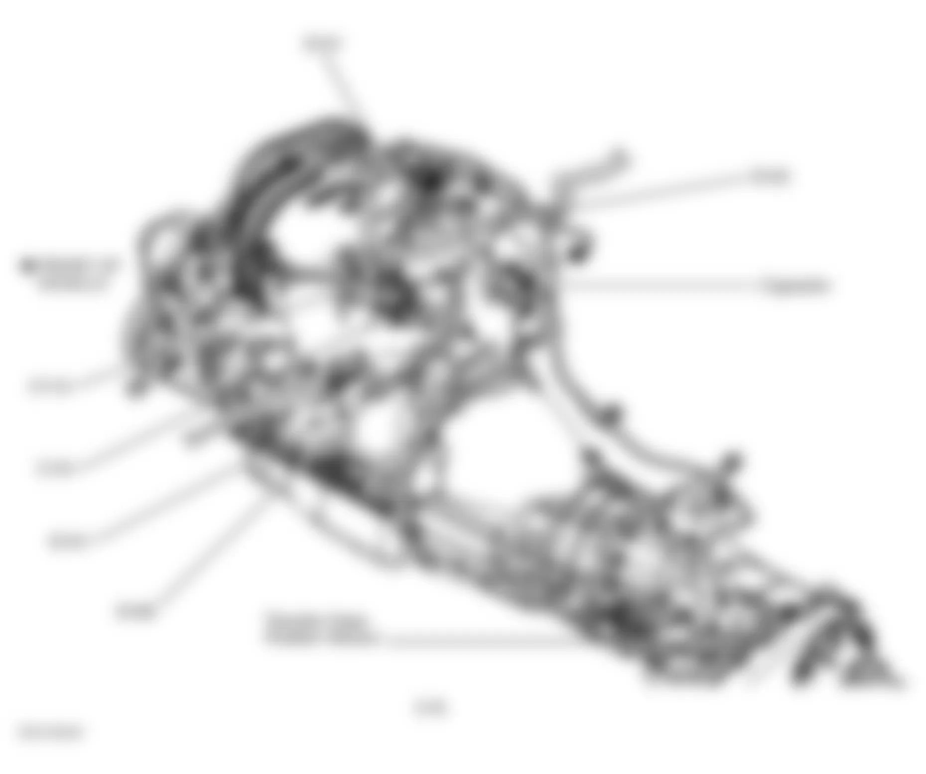 Jeep Liberty Limited 2003 - Component Locations -  Left Side Of Engine, Transmission & Transfer Case (2.4L)