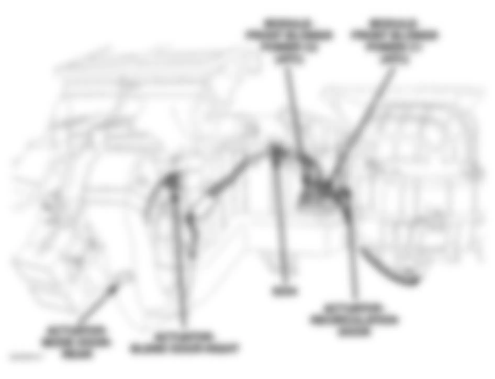 Jeep Grand Cherokee Laredo 2005 - Component Locations -  Right Side Of HVAC Unit