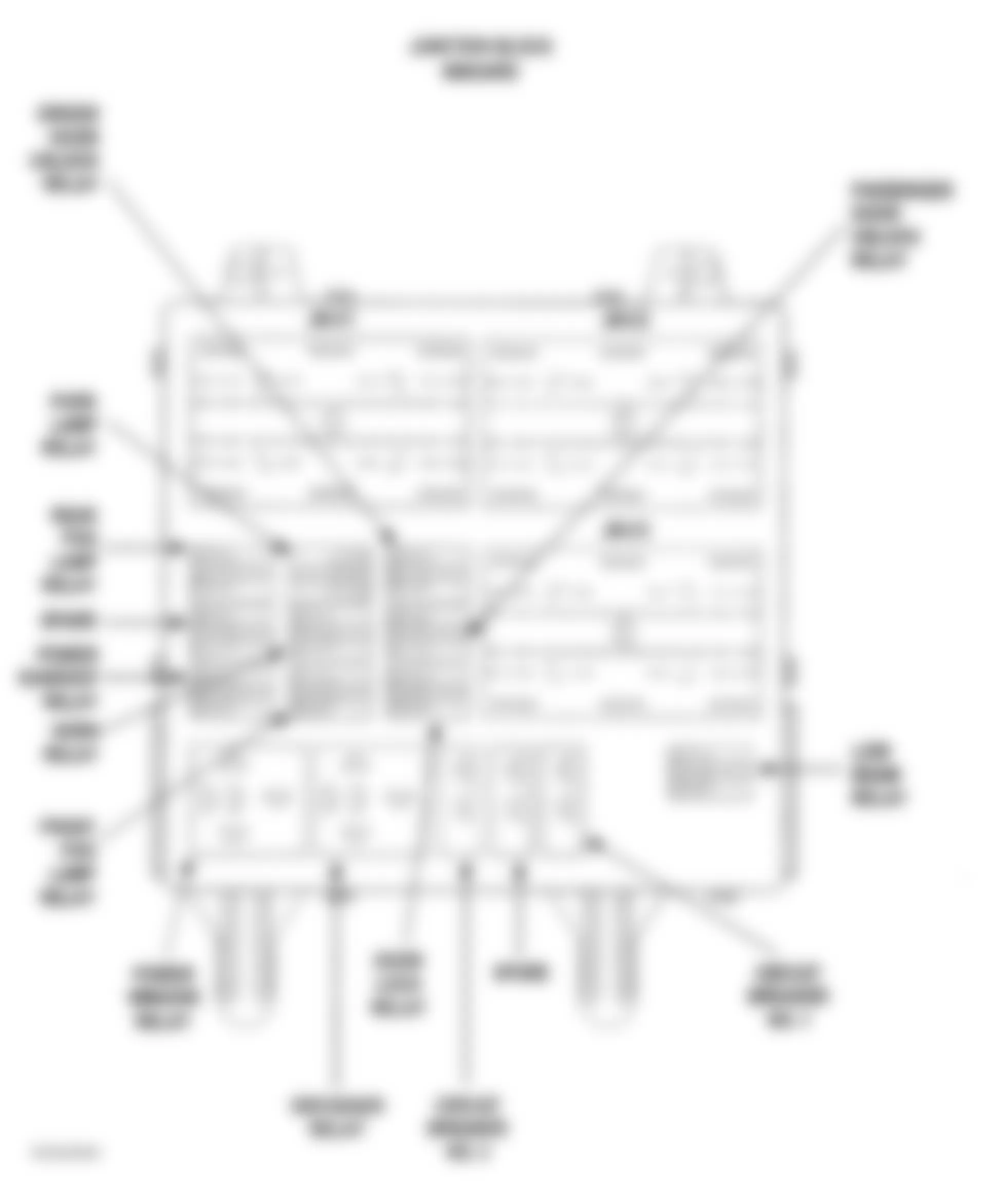 Jeep Liberty Renegade 2005 - Component Locations -  Identifying Junction Block Components (Inboard Side)
