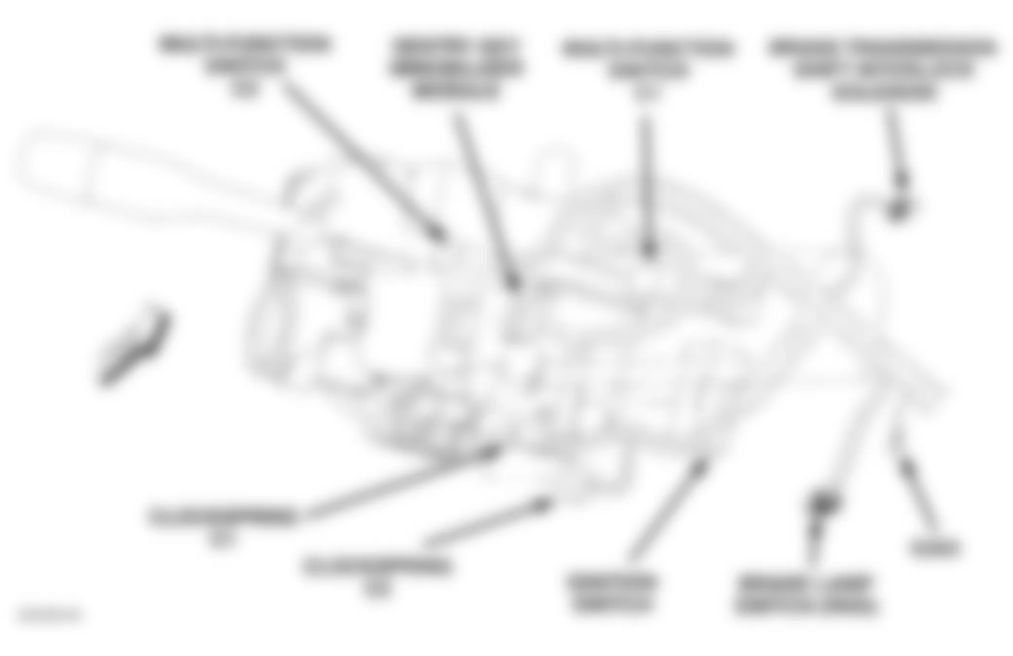 Jeep Wrangler Rubicon 2005 - Component Locations -  Steering Column Connections