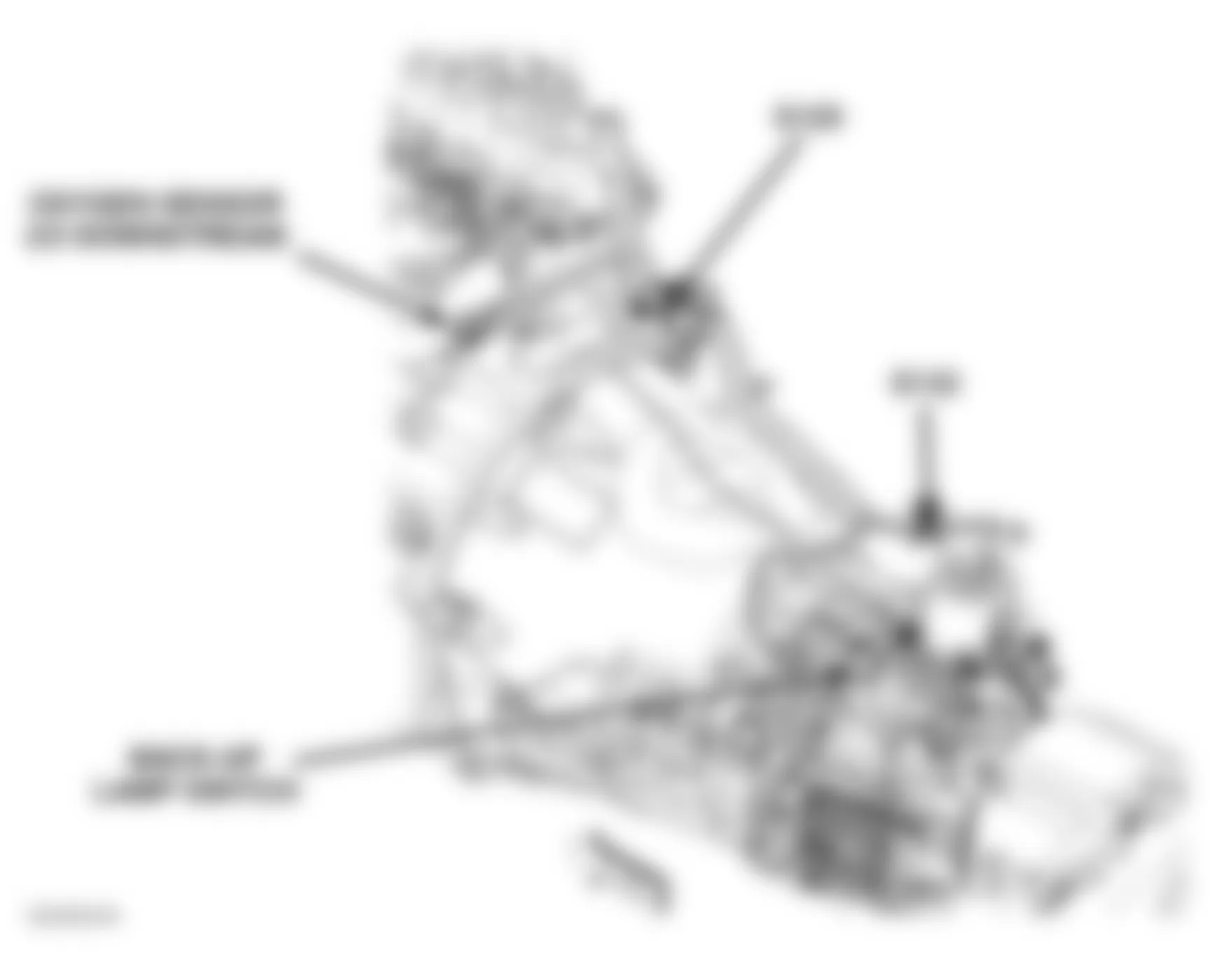 Jeep Wrangler SE 2006 - Component Locations -  Manual Transmission (4.0L)