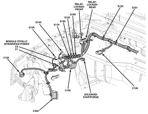 Jeep Wrangler Rubicon 2009 - Component Locations -  Right Side Of Engine Compartment