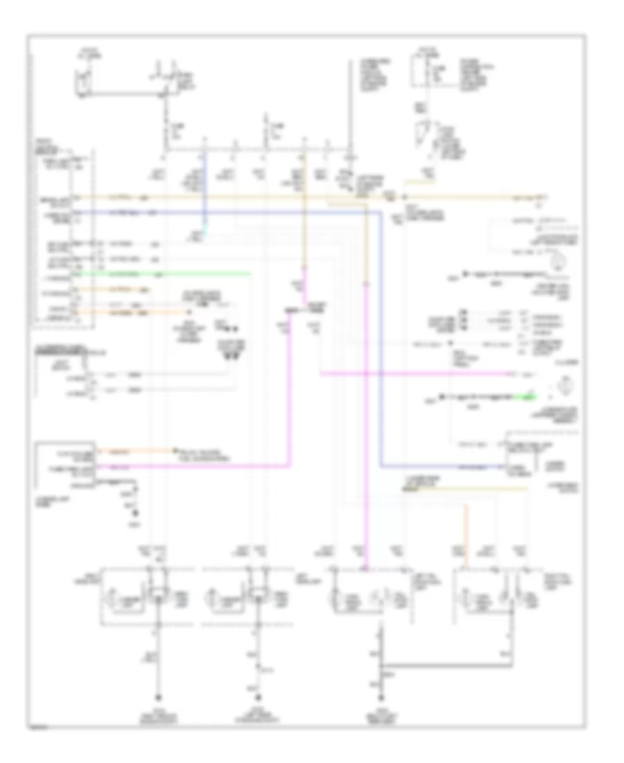 Exterior Lamps Wiring Diagram for Jeep Commander 2008