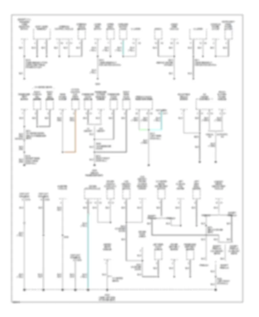 Ground Distribution Wiring Diagram (2 of 3) for Jeep Commander 2008