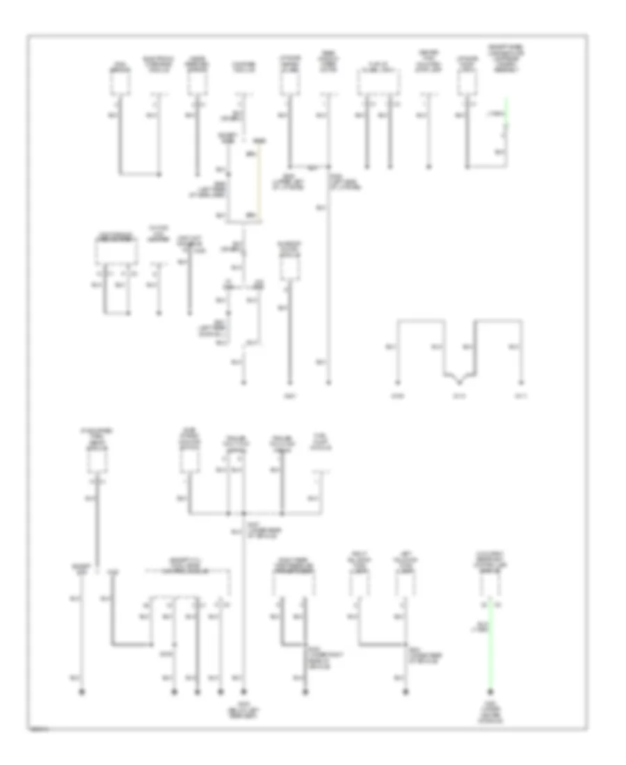 Ground Distribution Wiring Diagram 3 of 3 for Jeep Commander 2008