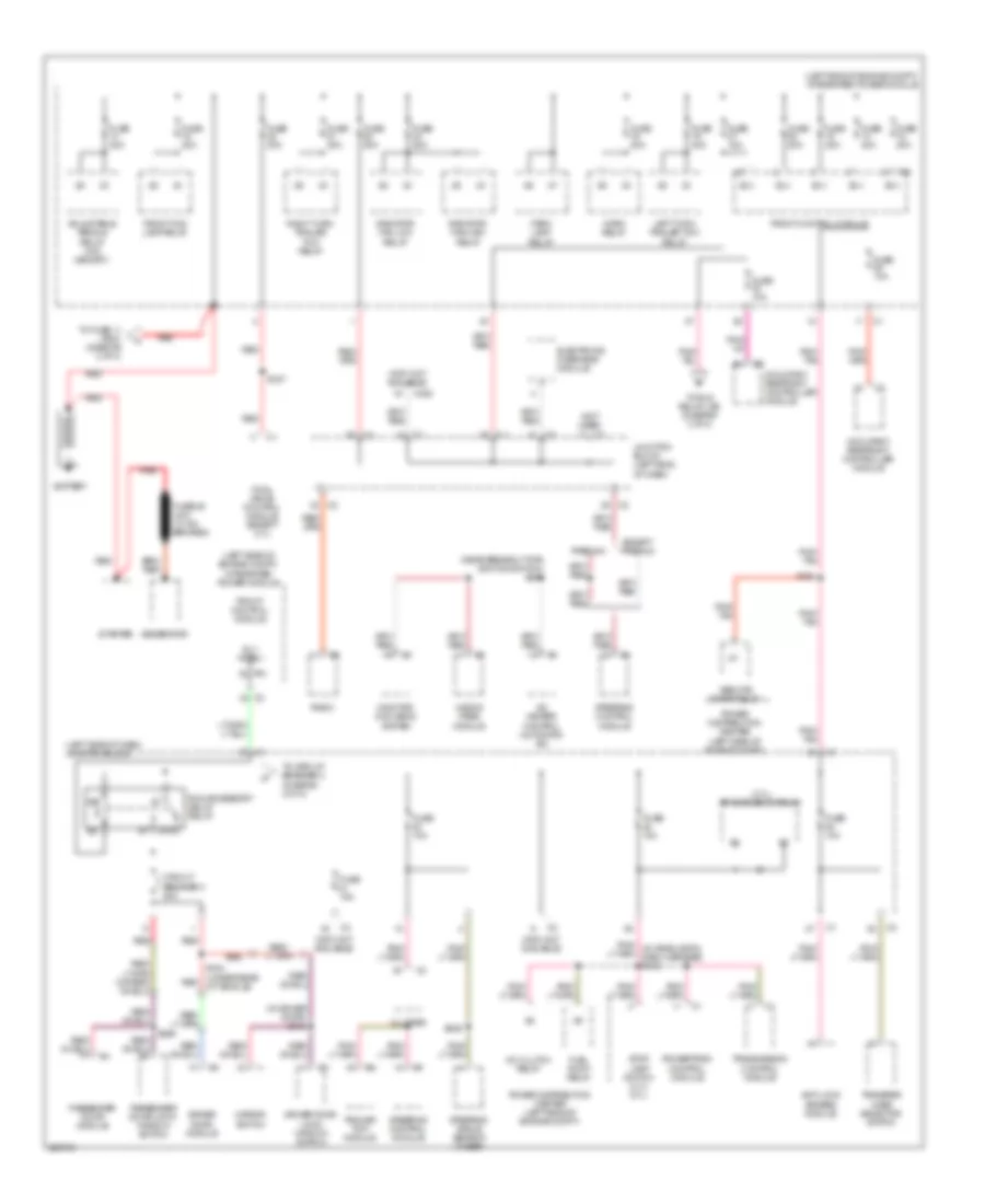 Power Distribution Wiring Diagram 1 of 4 for Jeep Commander 2008