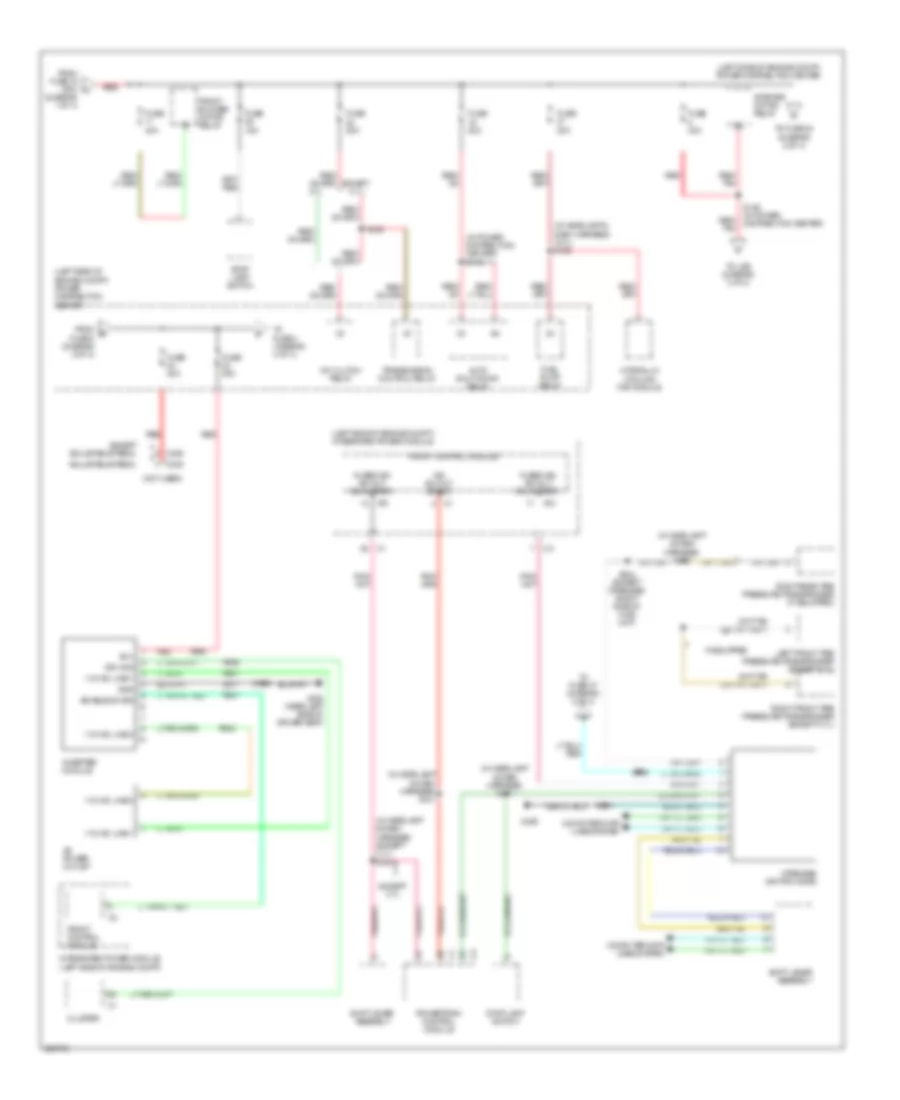 Power Distribution Wiring Diagram 2 of 4 for Jeep Commander 2008