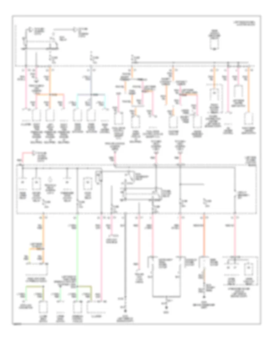Power Distribution Wiring Diagram 3 of 4 for Jeep Commander 2008