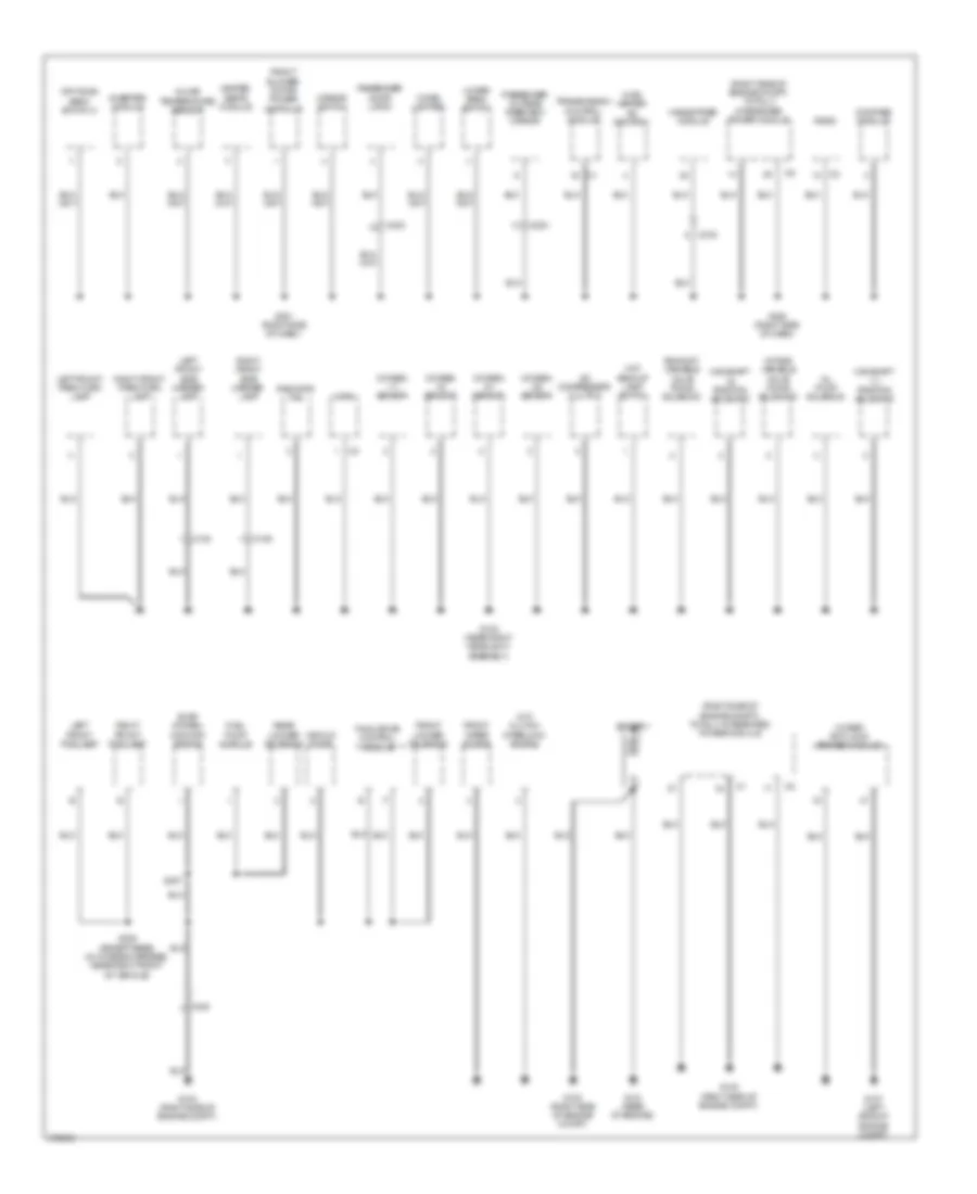 Ground Distribution Wiring Diagram 1 of 2 for Jeep Wrangler Unlimited Sport 2012