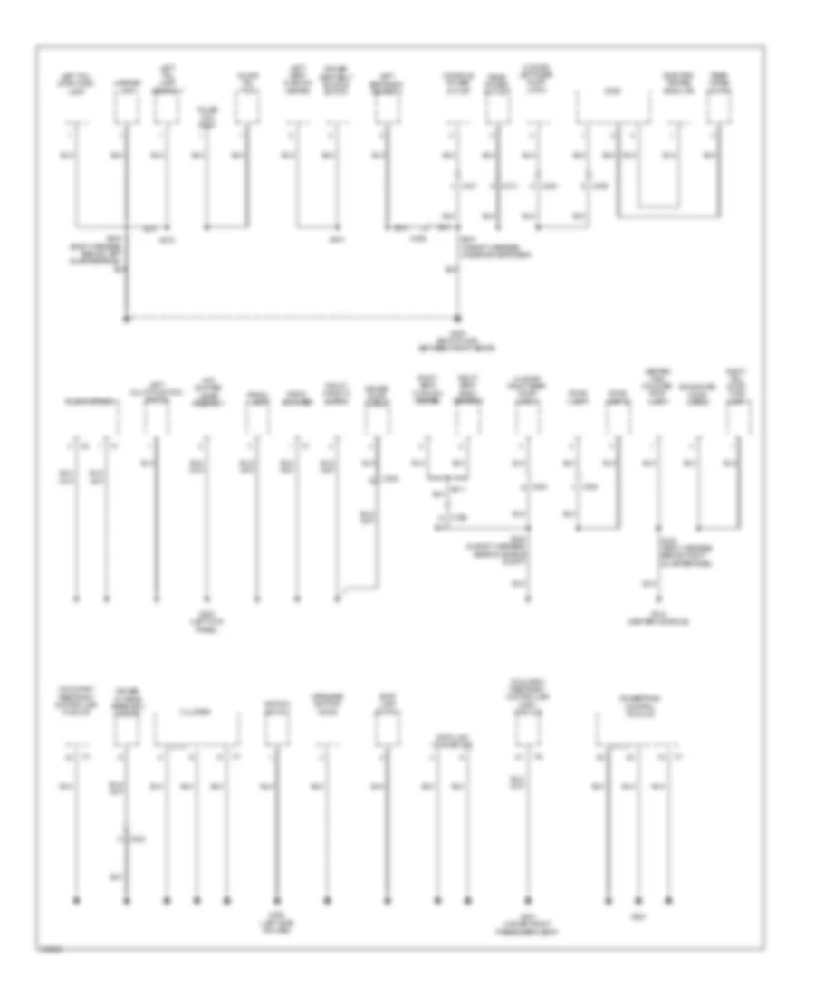 Ground Distribution Wiring Diagram 2 of 2 for Jeep Wrangler Unlimited Sport 2012