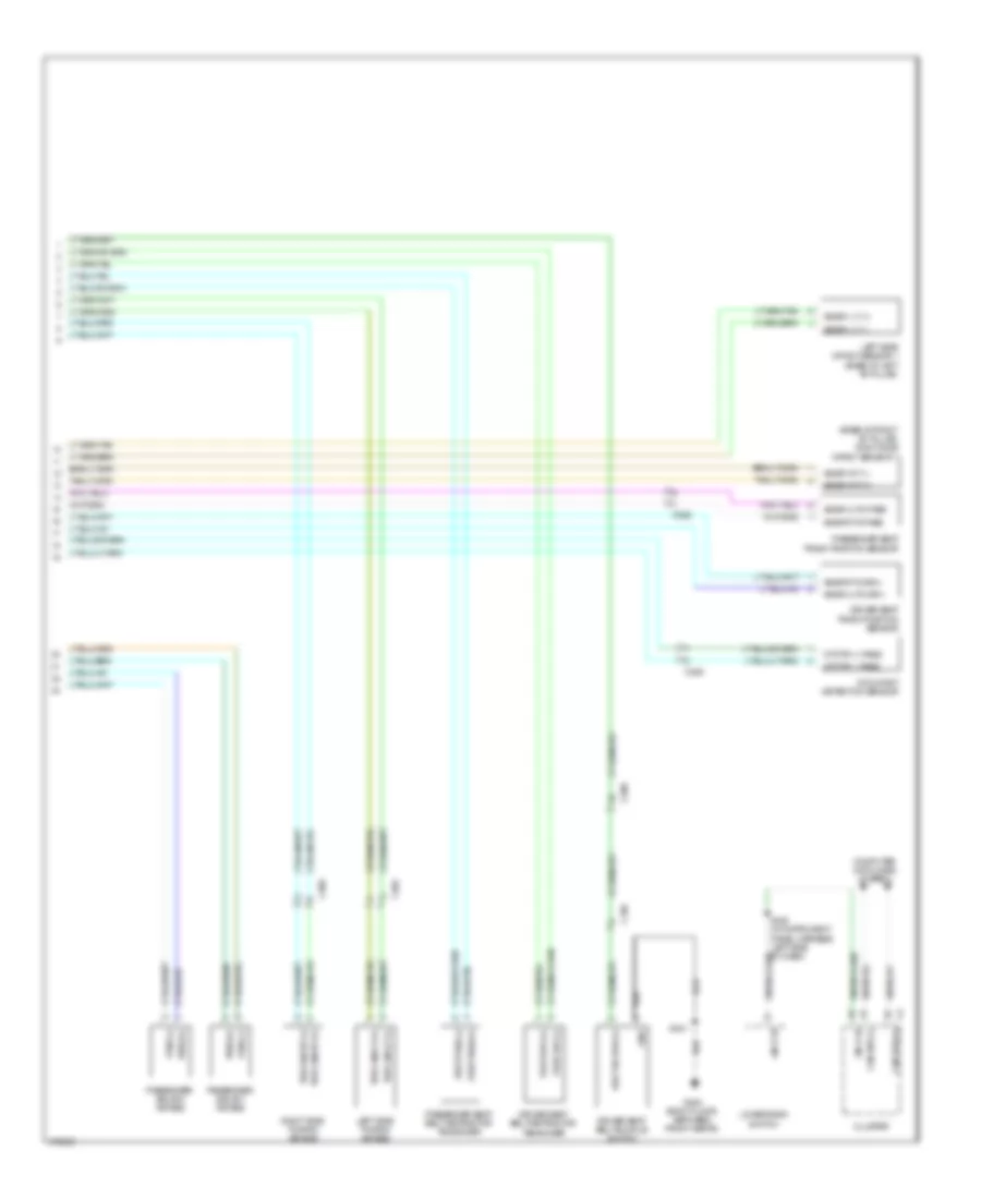 Supplemental Restraints Wiring Diagram (2 of 2) for Jeep Wrangler Unlimited Sport 2012