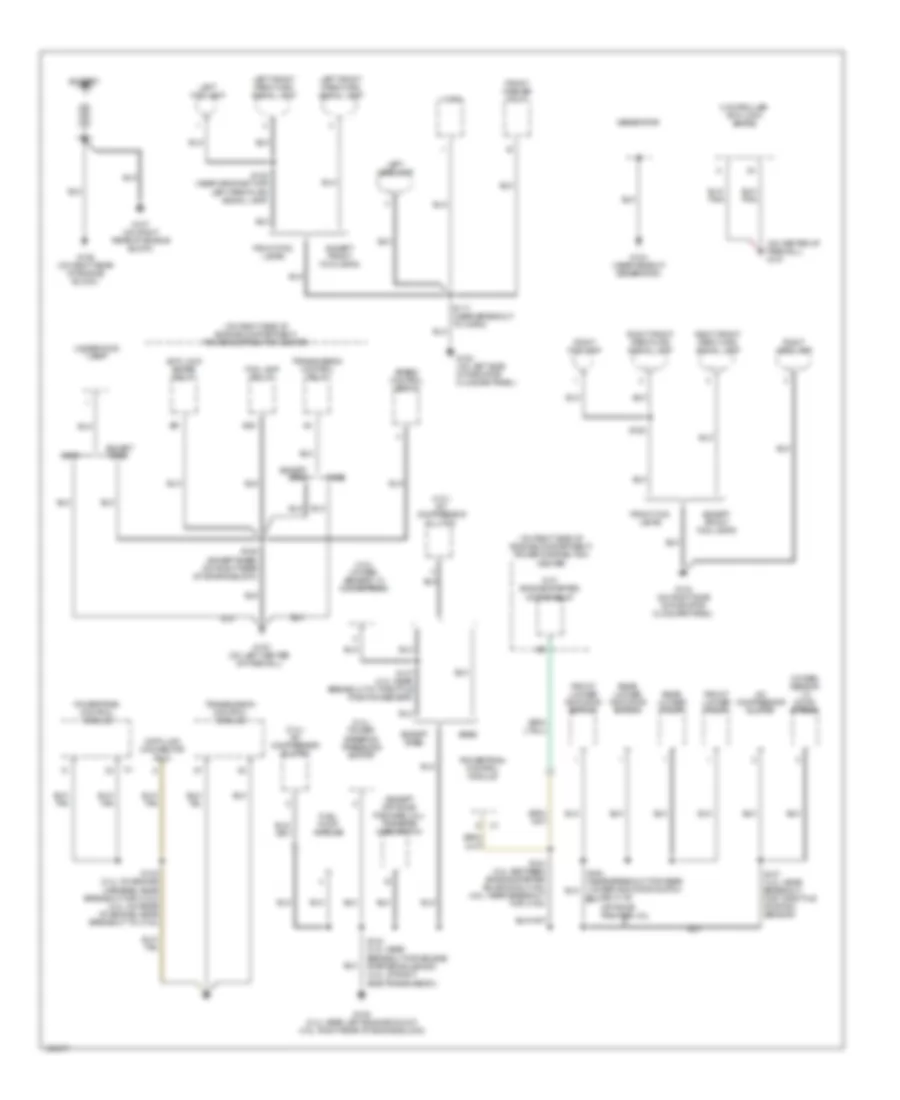 Ground Distribution Wiring Diagram 1 of 2 for Jeep Wrangler Unlimited 2004