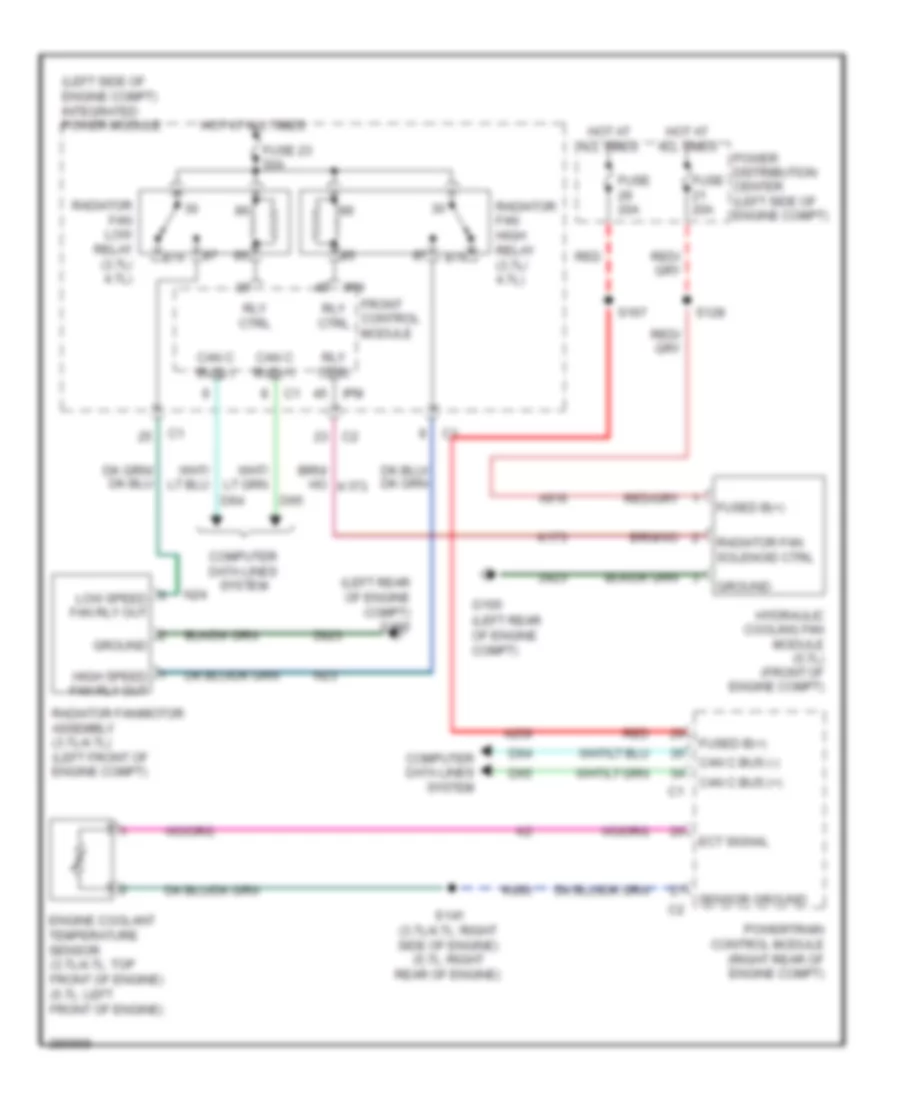 Cooling Fan Wiring Diagram for Jeep Commander Limited 2008