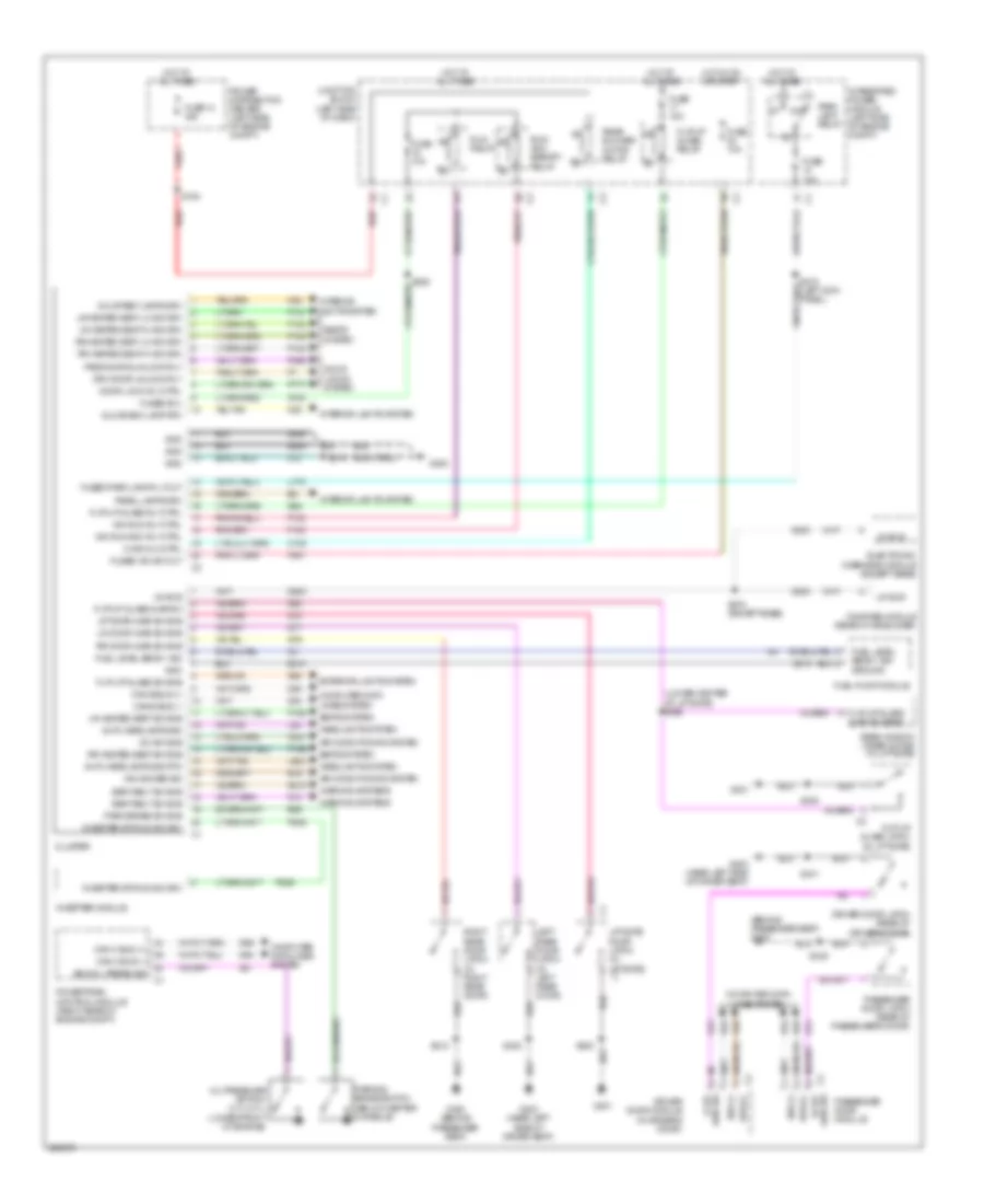 Instrument Cluster Wiring Diagram for Jeep Commander Limited 2008