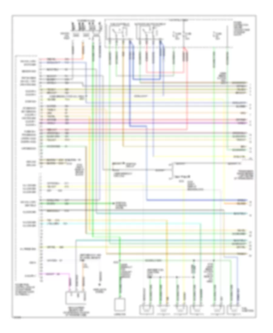 4.0L, Engine Performance Wiring Diagram (1 of 3) for Jeep Wrangler X 2004