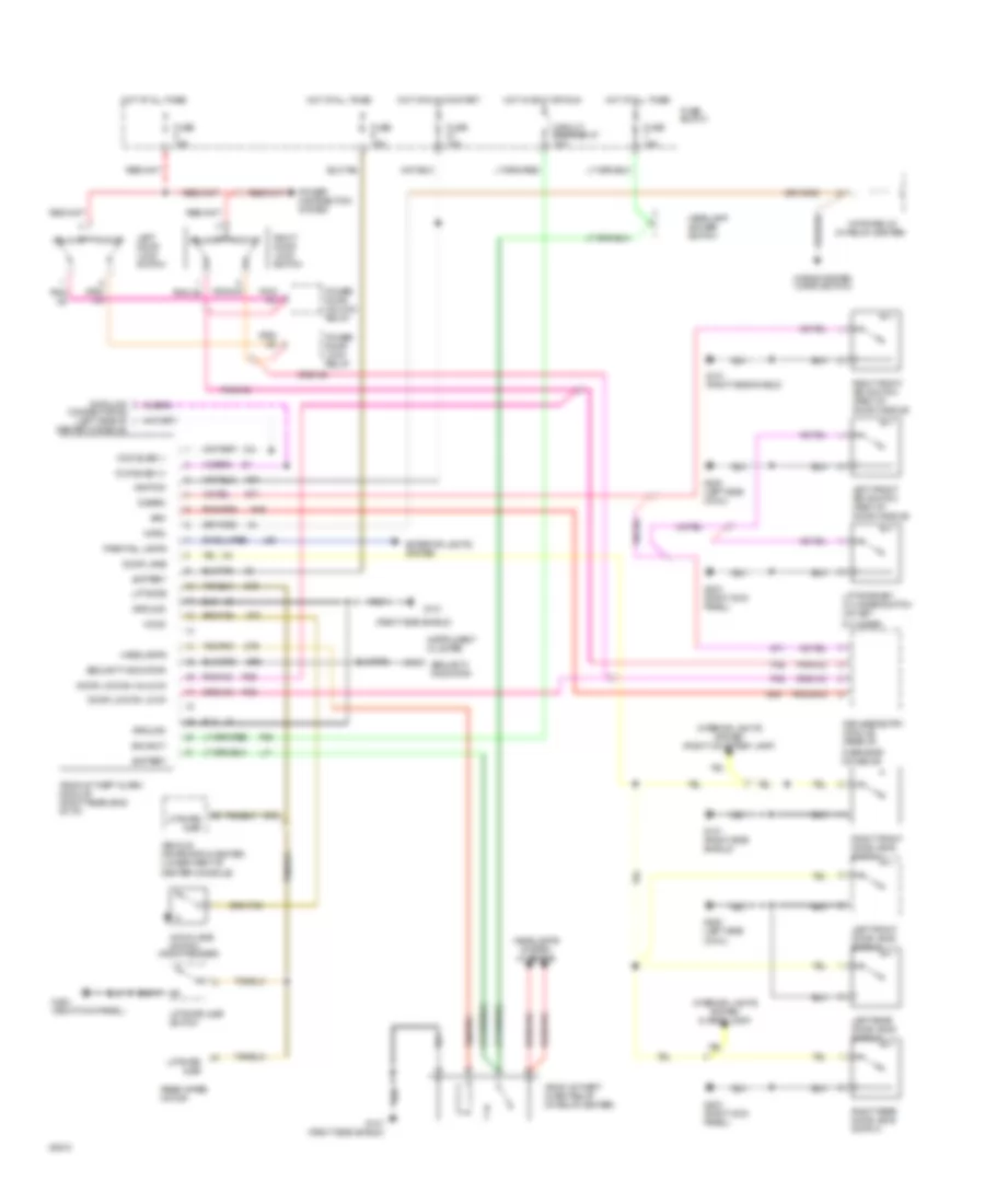Anti-theft Wiring Diagram for Jeep Grand Cherokee Limited 1993