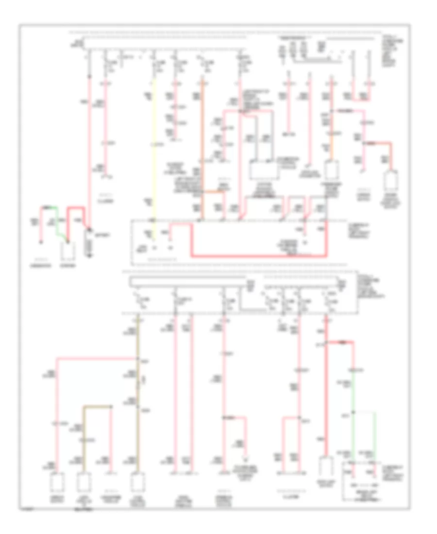 Power Distribution Wiring Diagram 1 of 3 for Jeep Compass Latitude 2013