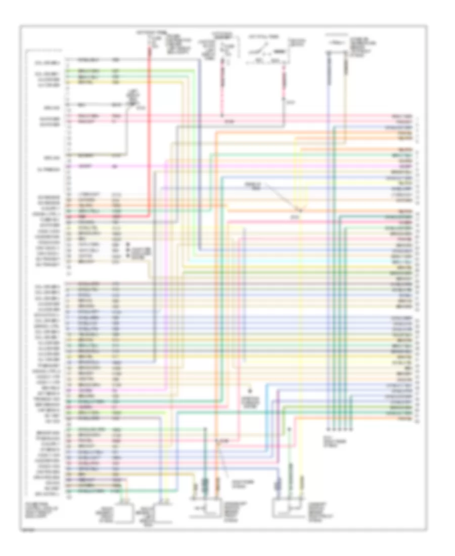 5.7L, Engine Performance Wiring Diagram (1 of 6) for Jeep Grand Cherokee Laredo 2005