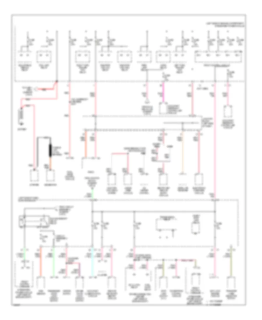 Power Distribution Wiring Diagram 1 of 3 for Jeep Grand Cherokee Laredo 2005