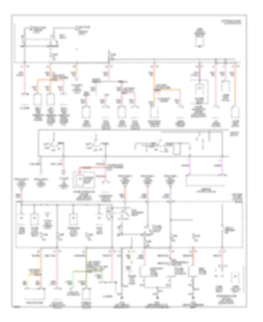 Power Distribution Wiring Diagram (3 of 3) for Jeep Grand Cherokee Laredo 2005