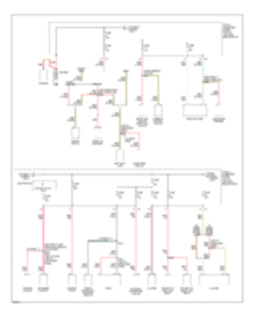 Power Distribution Wiring Diagram 1 of 4 for Jeep Compass Limited 2008