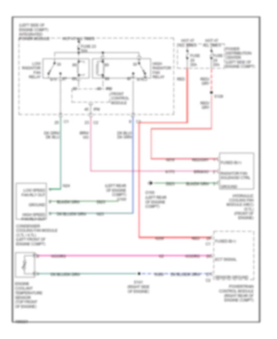 Cooling Fan Wiring Diagram for Jeep Grand Cherokee Limited 2005