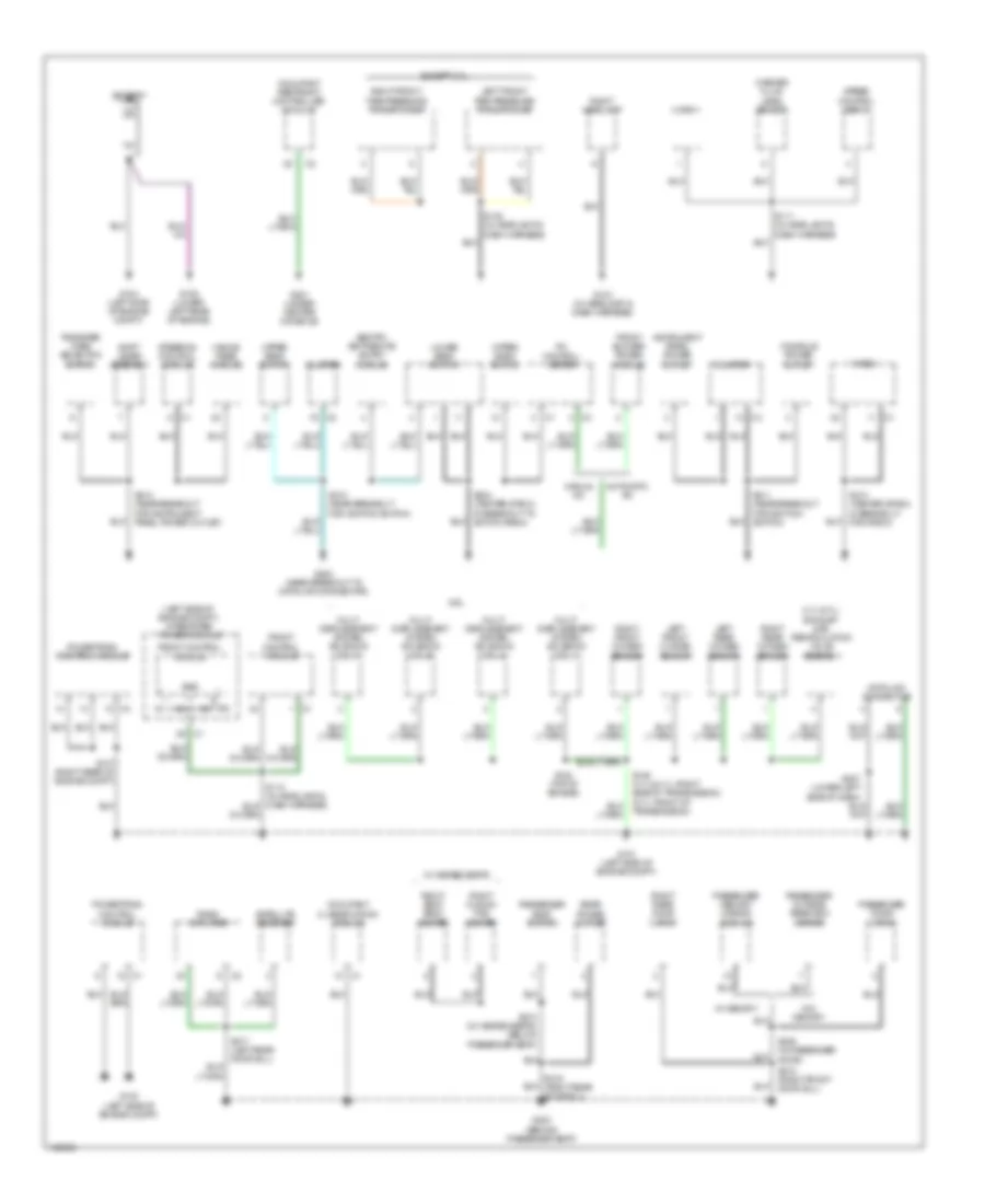 Ground Distribution Wiring Diagram 1 of 2 for Jeep Grand Cherokee Limited 2005